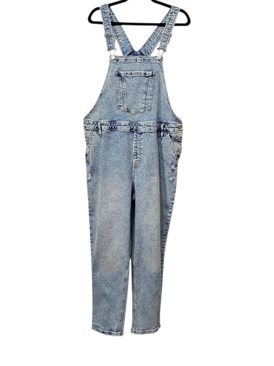 Ava & Viv Denim - Ava & Viv Denim Straight Leg Distressed Cotton Blue Jean Overalls Size 20